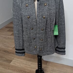 Tommy Hilfiger Gray Double-Breasted Blazer